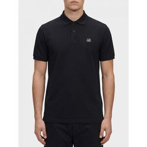C.P. Company Men Cotton Polo Shirt With Mini Logo C.P. Company